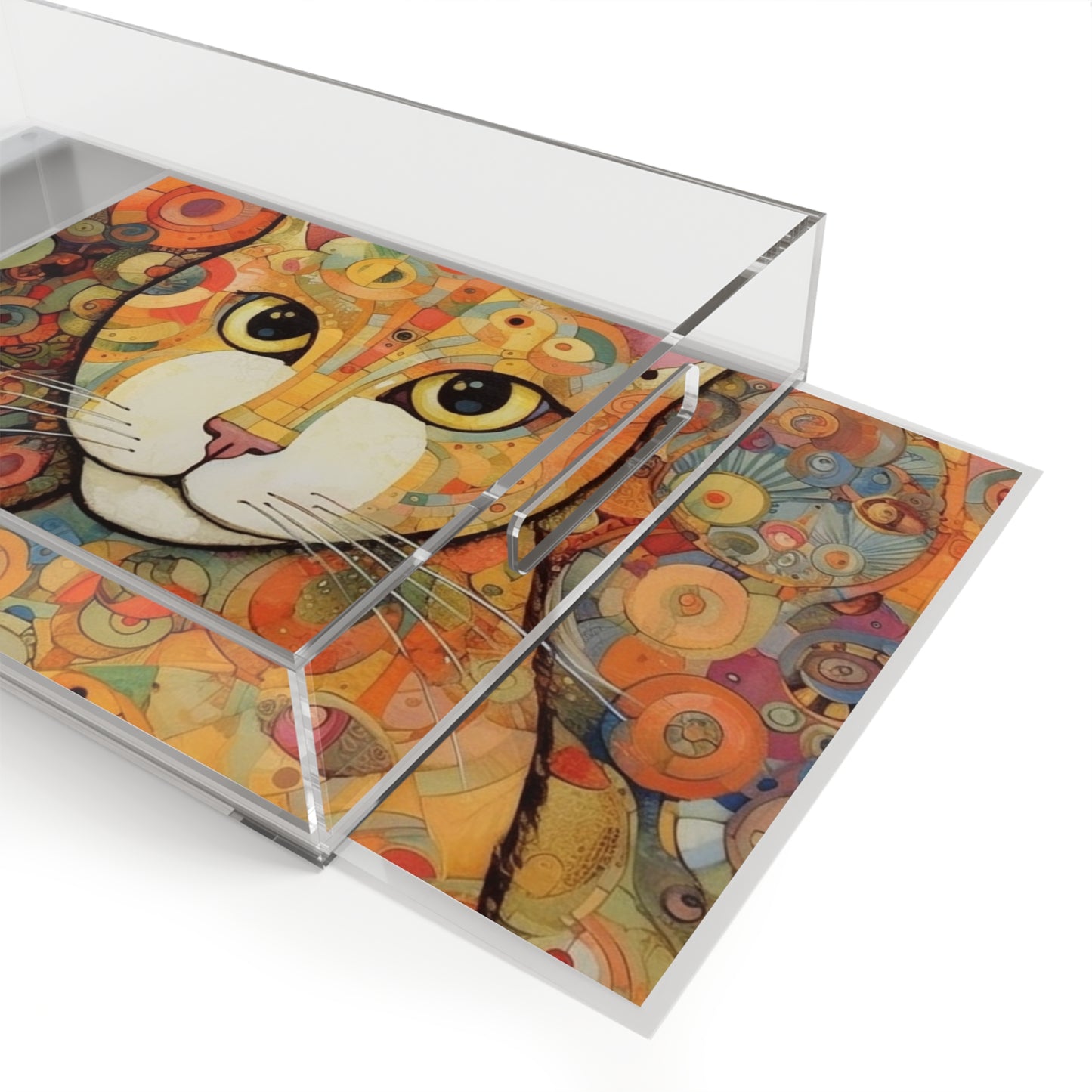 Art Nouveau Revival: Klimt-Inspired Acrylic Serving Tray