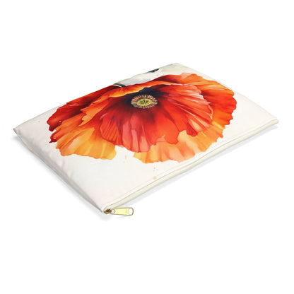 Stunning Poppy Flower Watercolor Accessory Pouch: A Blossoming Experience