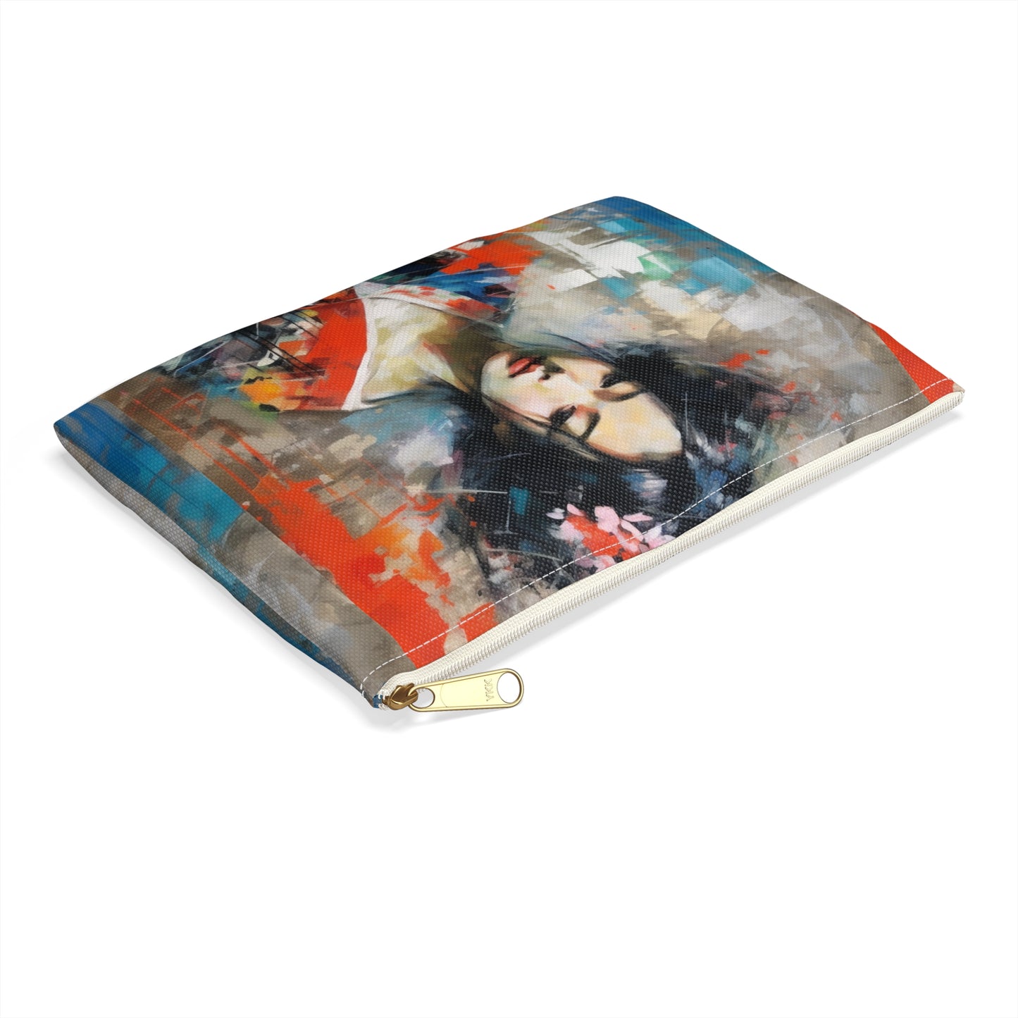 Accessory Pouch with Geisha Art: Style with Japanese Artistic Flair