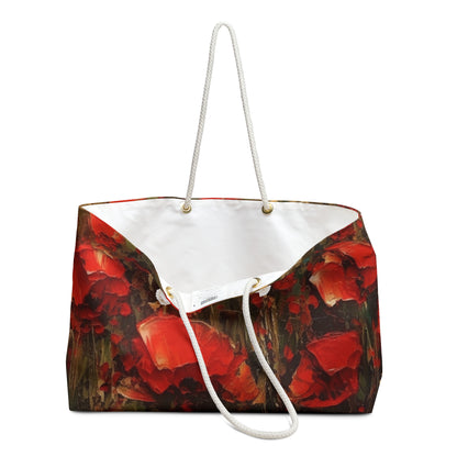 Abstract Poppy Fields: Weekender Bag for Artistic Inspiration