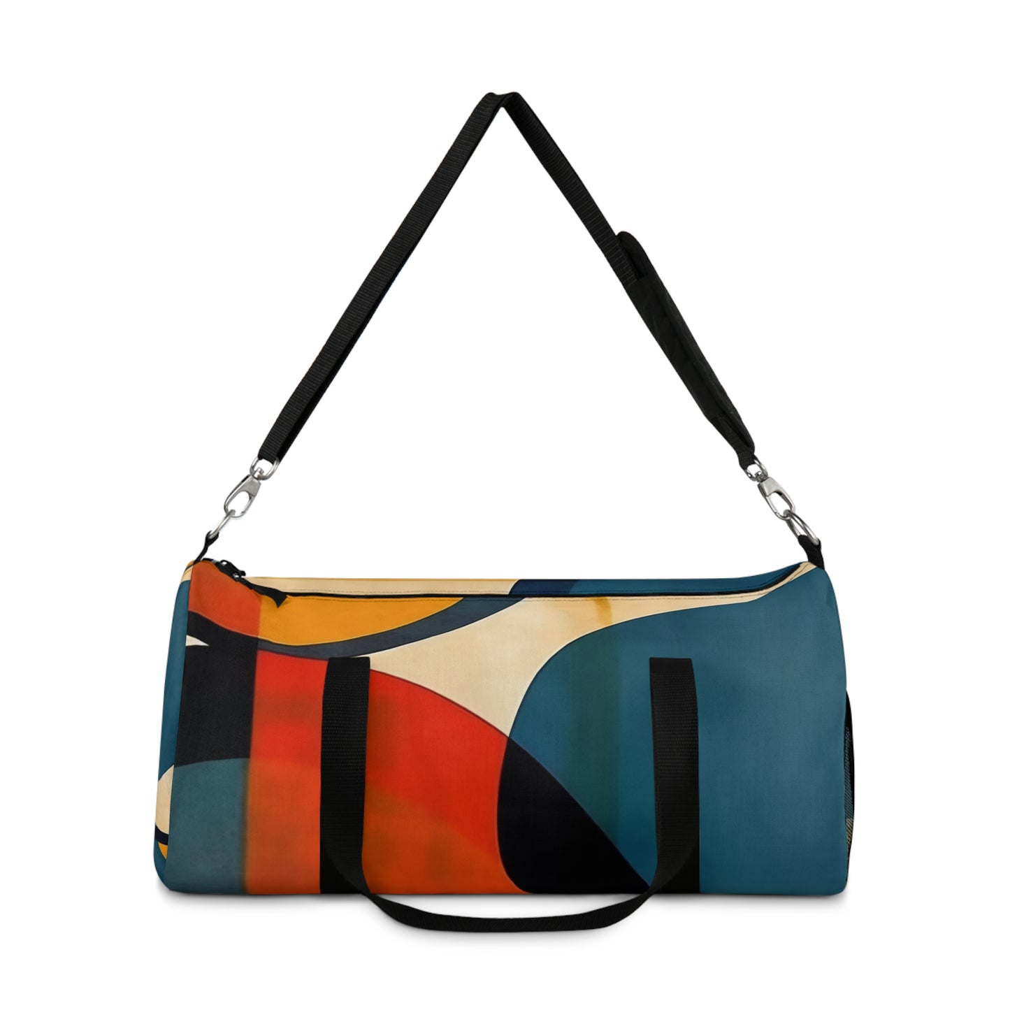 Geometric Abstract Expression: Fuse Art and Fashion with our Duffel Bag