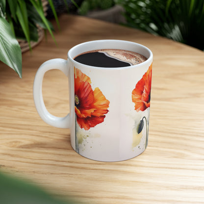 Embrace the Beauty of Watercolor with Ceramic Mug: Flower Edition