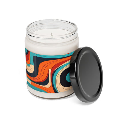 Midcentury Abstractions: Abstract-Inspired Scented Soy Candle for Atomic Age Design