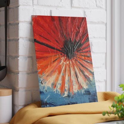 Umbrella Painting Glass Cutting Board: Channel Your Inner Artist with Abstract Oil Paint