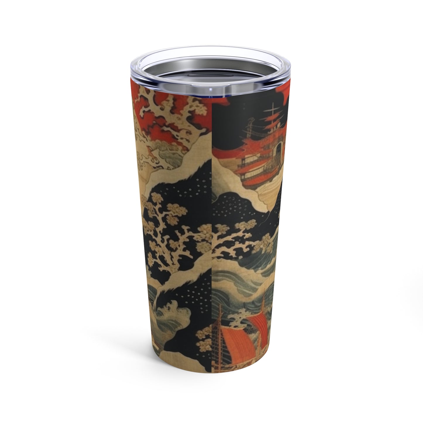 Artistic Fusion - Where Japanese Tapestry Meets the Perfect Tumbler