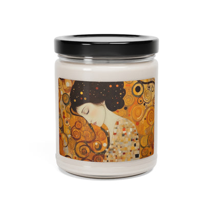 Gustav Klimt Inspired Scented Soy Candle: A Tribute to the Iconic Art of the Vienna Secession