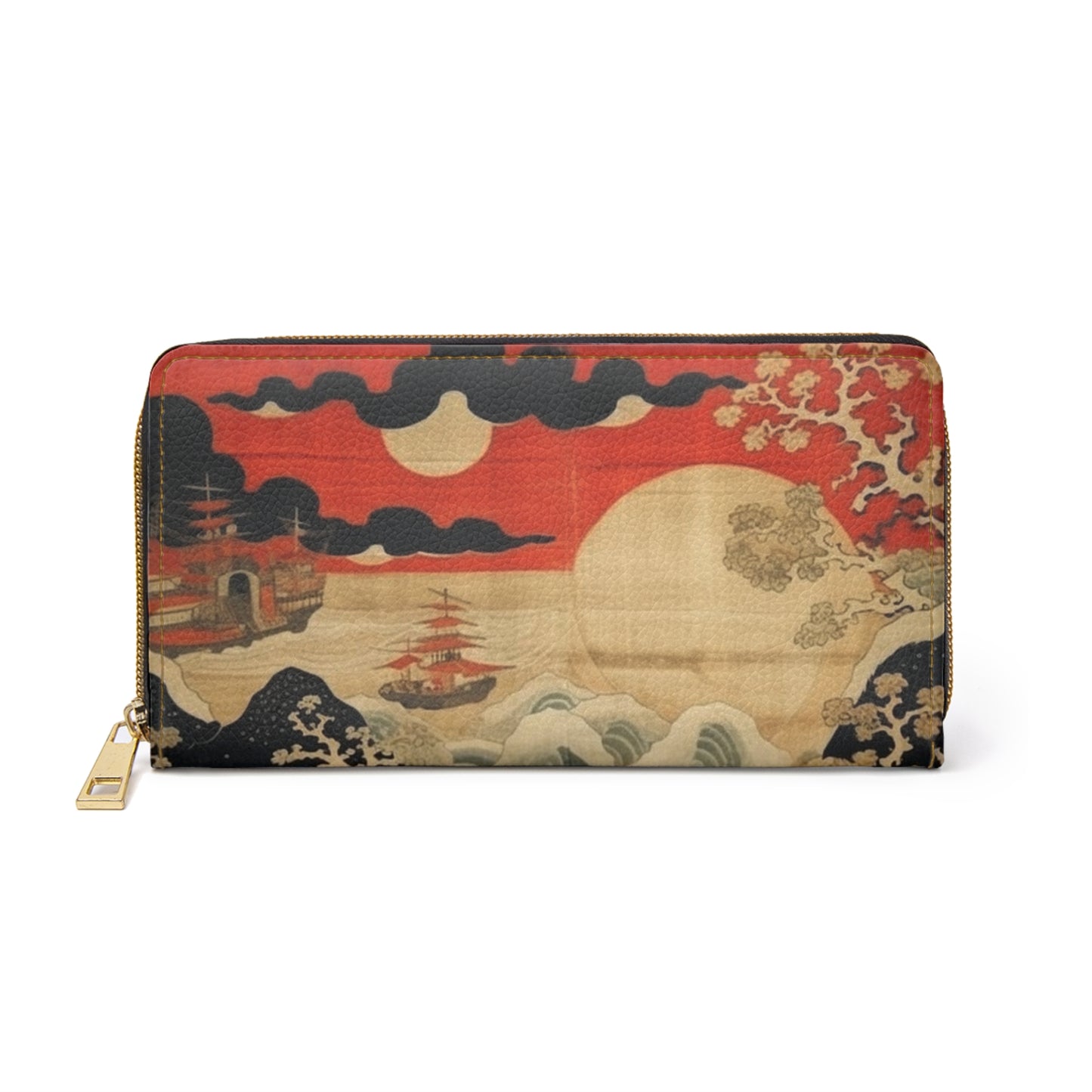 Artistic Fusion - Where Japanese Tapestry Meets the Perfect Zipper Wallet