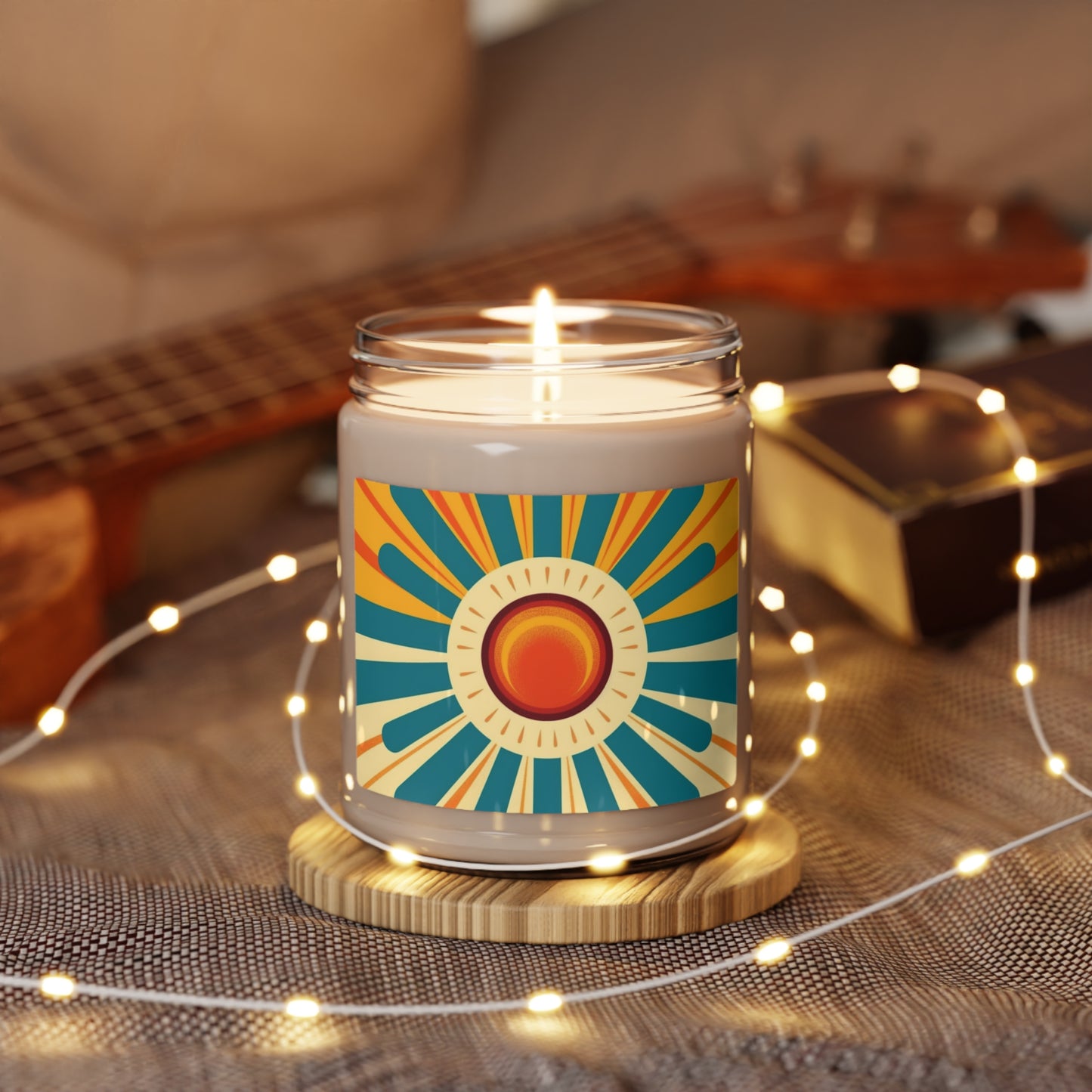 Atomic Age Sunshine: Midcentury Modern Sun Scented Soy Candle