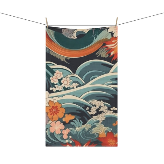 Elegant Kimono Kitchen Towel: Embrace Japanese Artistry