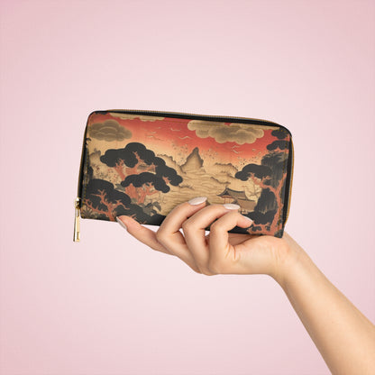 Custom Japanese Tapestry Zipper Wallet: Your Personalized Artistic Statement