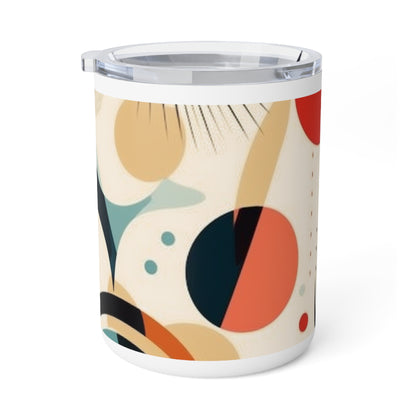 Midcentury Modern Marvel: Abstract Art Insulated Coffee Mug