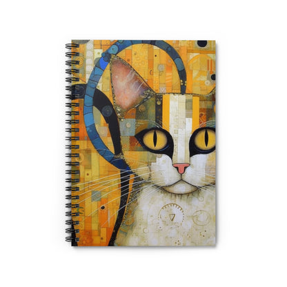 Artistic Symbolism: Klimt-Inspired Spiral Notebook