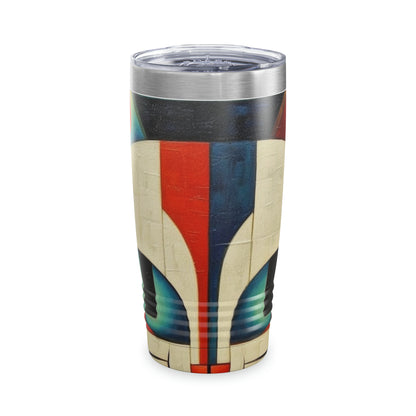 Artistic Vintage Vibes: Picasso-Inspired Midcentury Modern Ringneck Tumbler for Retro Fashion