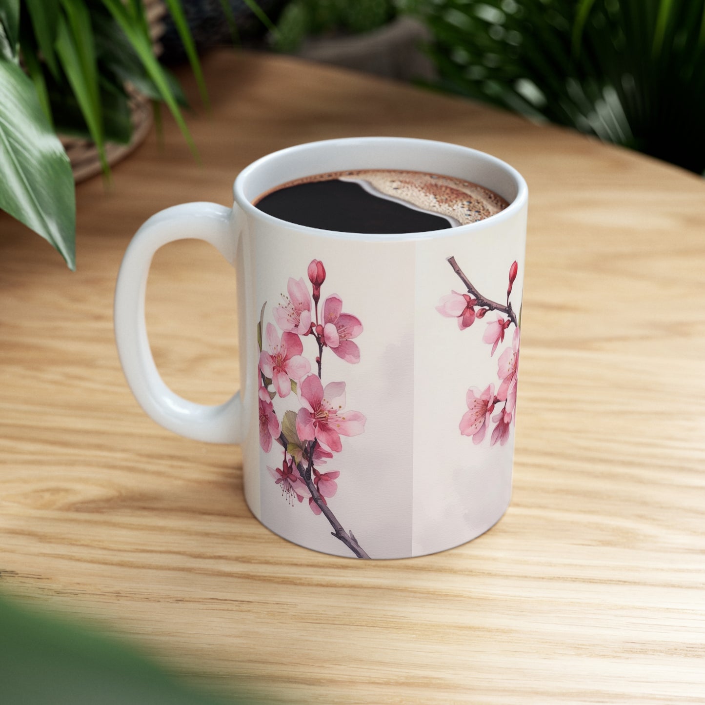 Embrace the Tranquility of Cherry Blossoms with Ceramic Mug