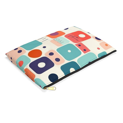 Retro Chic: Atomic Age-Inspired Accessory Pouch with Midcentury Modern Design and 1960s Fashion