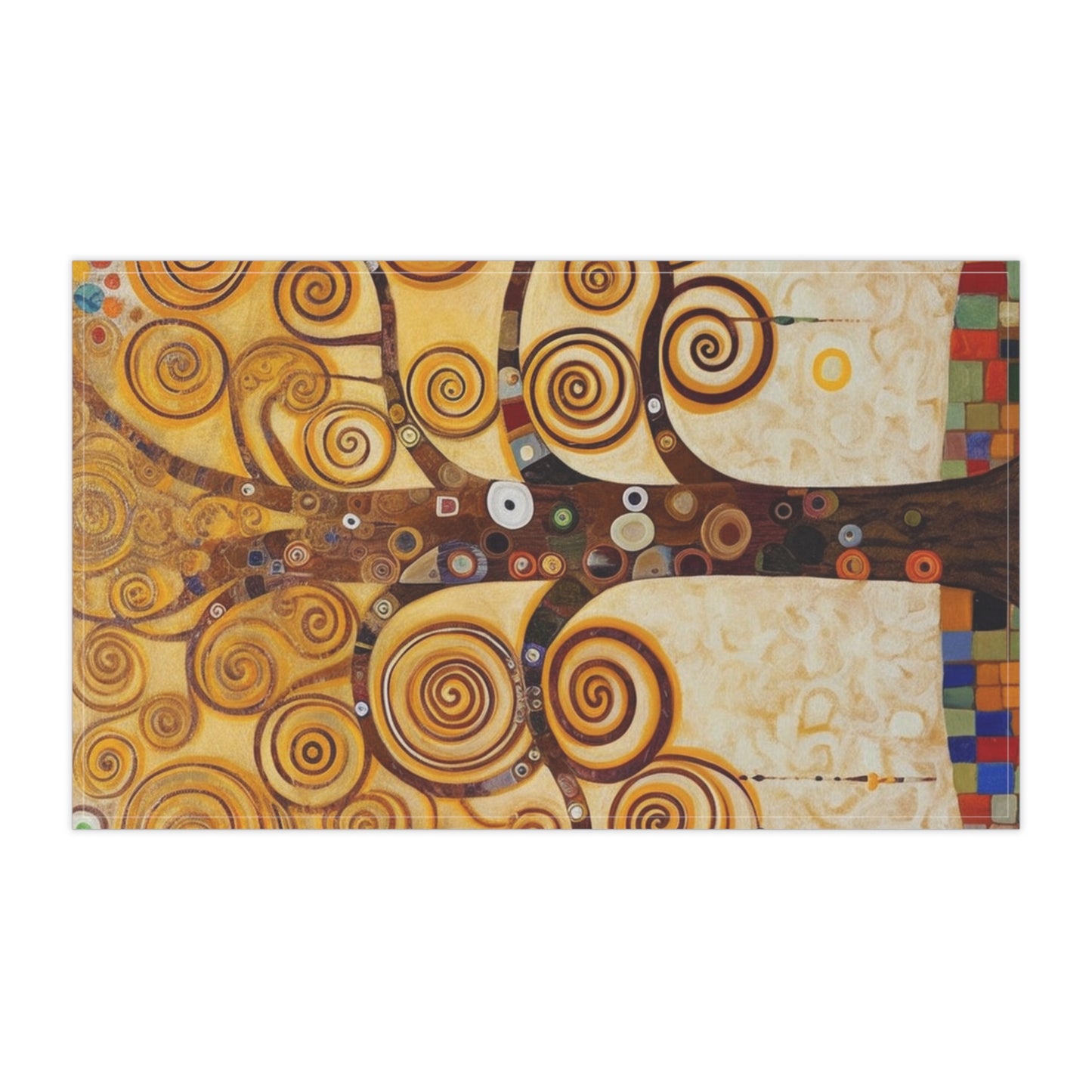 Captivating Artistry: The Tree of Life Kitchen Towel, Inspired by Gustav Klimt's Timeless Masterpiece