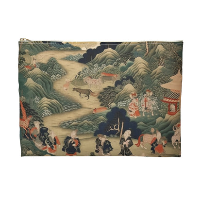 Japanese Tapestry Accessory Pouch: Embrace the Artistic Splendor