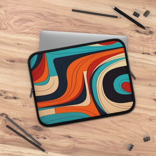 Midcentury Abstractions: Abstract-Inspired Laptop Sleeve for Atomic Age Design