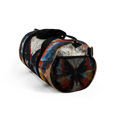 Duffel Bag with Bauhaus-Inspired Butterfly Drawing: A Harmonious Blend of Art and Functionality