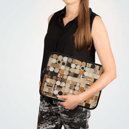 Sleek Simplicity: Geometric Laptop Sleeve with Graphic Elegance