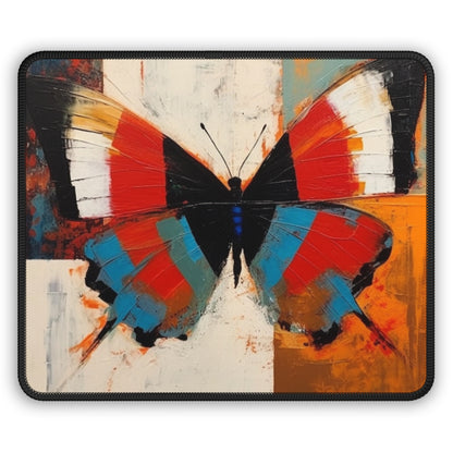 Bauhaus-Inspired Butterfly Symphony: Gaming Mouse Pad with Vibrant Colors and Intricate Details