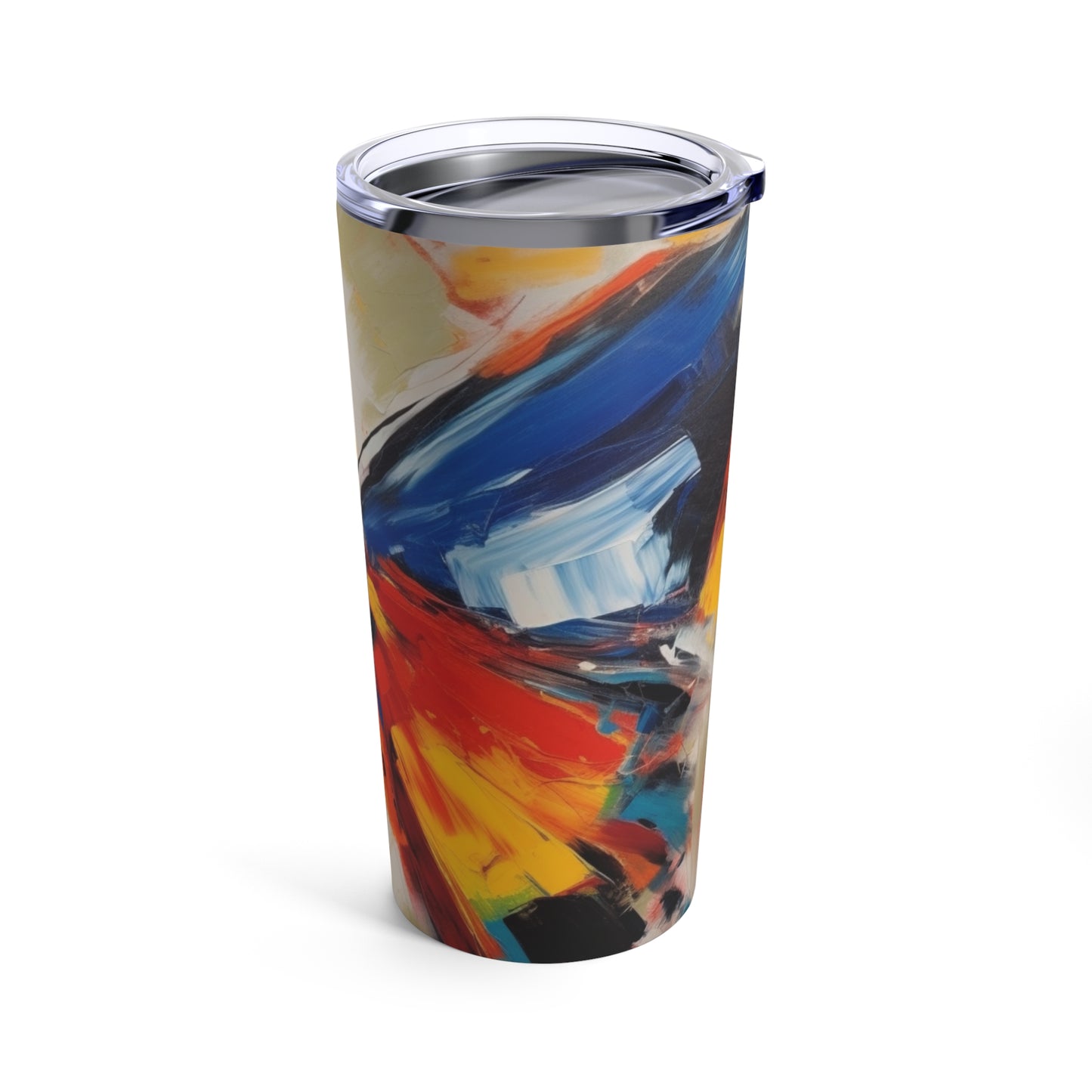 Painting with a Twist: Abstract Butterfly Tumbler