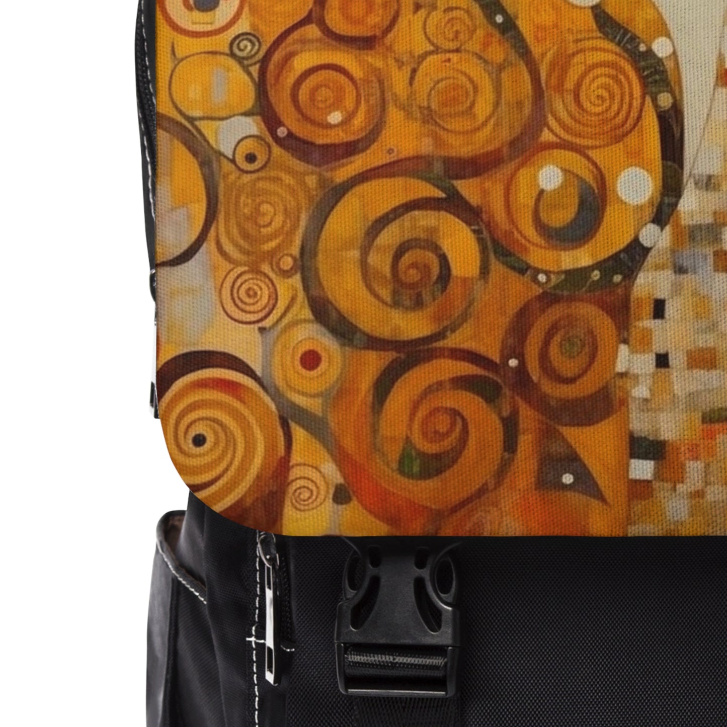 Gustav Klimt Inspired Unisex Casual Shoulder Backpack: A Tribute to the Iconic Art of the Vienna Secession