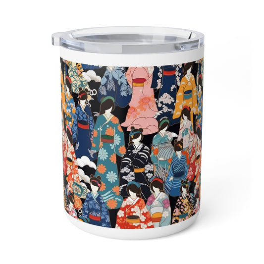 Stylish Kimono Robe Design: Kimono Insulated Coffee Mug