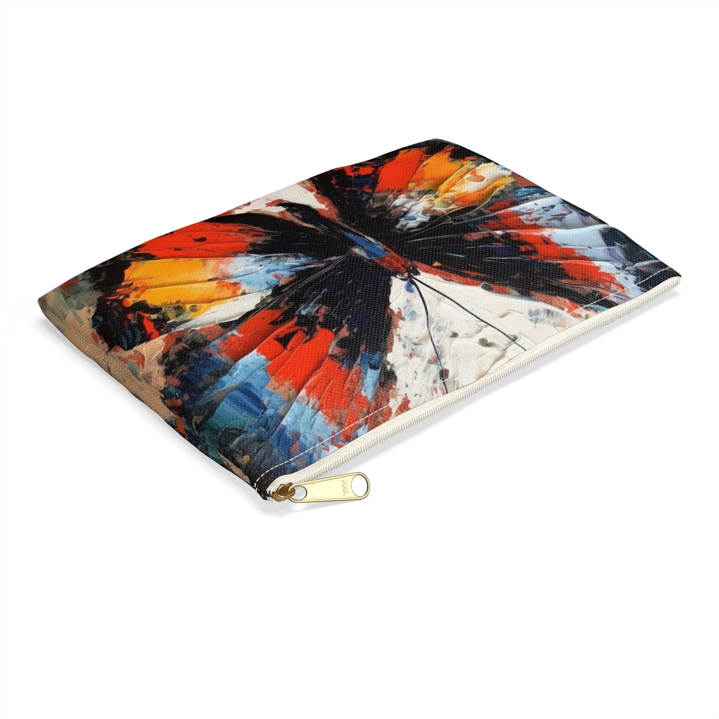 Accessory Pouch with Bauhaus-Inspired Butterfly Drawing: A Harmonious Blend of Art and Functionality