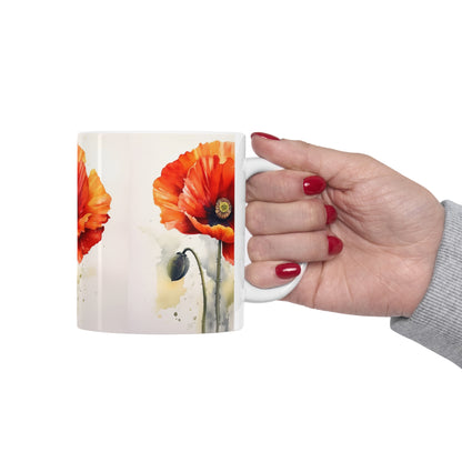 Embrace the Beauty of Watercolor with Ceramic Mug: Flower Edition