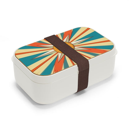 Midcentury Modern Chic: Starburst Bento Box with Abstract Art Influences