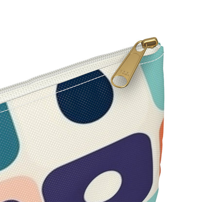 Retro Chic: Atomic Age-Inspired Accessory Pouch with Midcentury Modern Design and 1960s Fashion