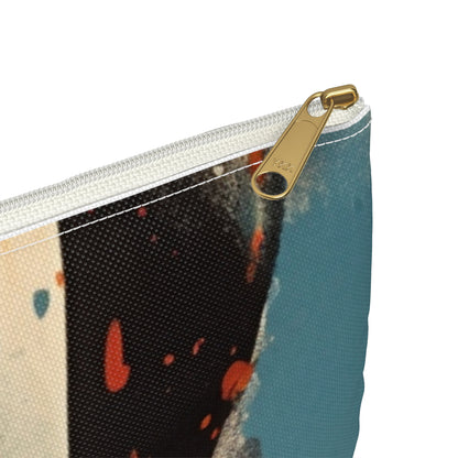 Abstract Harmony: Art-Inspired Accessory Pouch