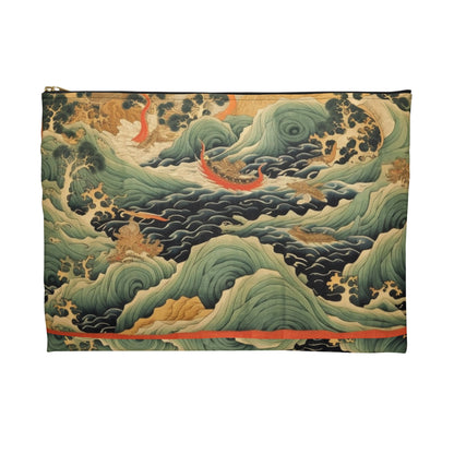 Harmony of the Elements: Japanese Tapestry-Inspired Accessory Pouch