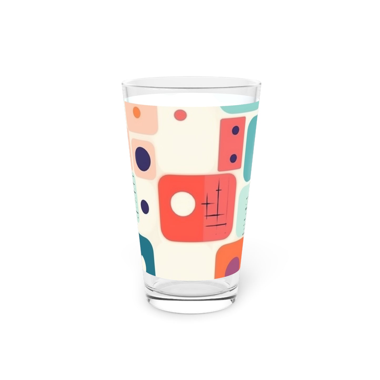 Retro Chic: Atomic Age-Inspired Pint Glass