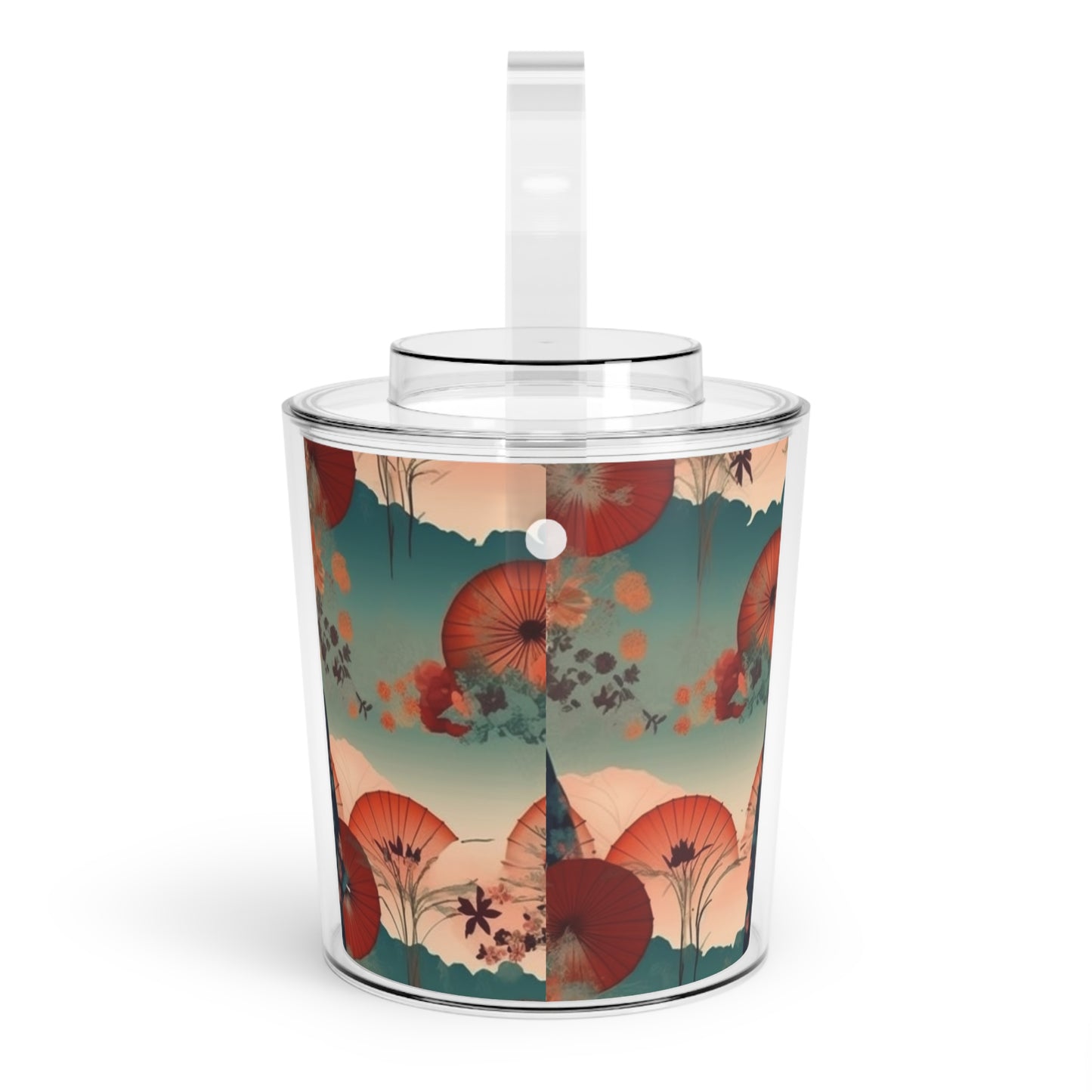 Fashionable Kimono-Inspired Ice Bucket with Tongs: Unleash Your Style