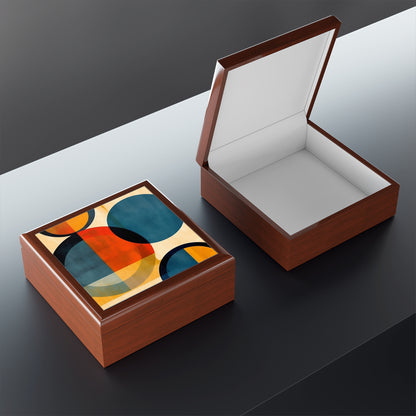 Geometric Abstraction Extravaganza:Jewelry Box for Art Enthusiasts