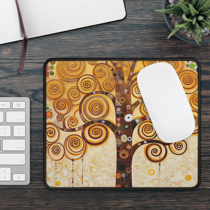 Captivating Artistry: The Tree of Life Gaming Mouse Pad, Inspired by Gustav Klimt's Timeless Masterpiece