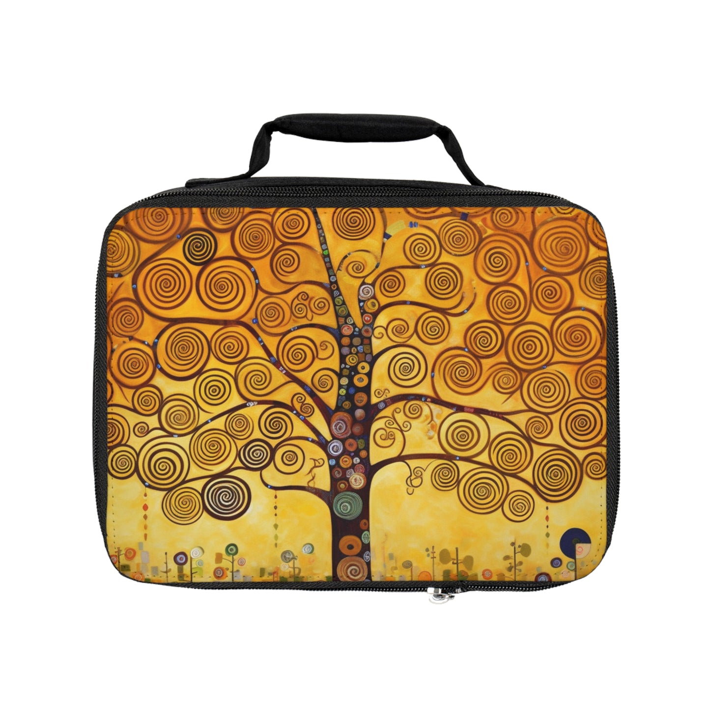 Symbolic Harmony: Gustav Klimt Tree of Life Lunch Bag, Embrace Artistic Elegance