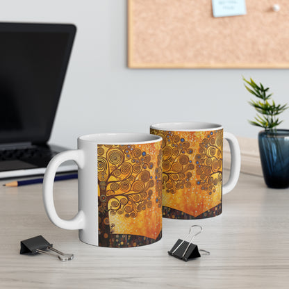 Ceramic Mug: The Tree of Life Delight - A Fusion of Art and Eternity in Your Hands