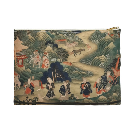 Japanese Tapestry Accessory Pouch: Embrace the Artistic Splendor