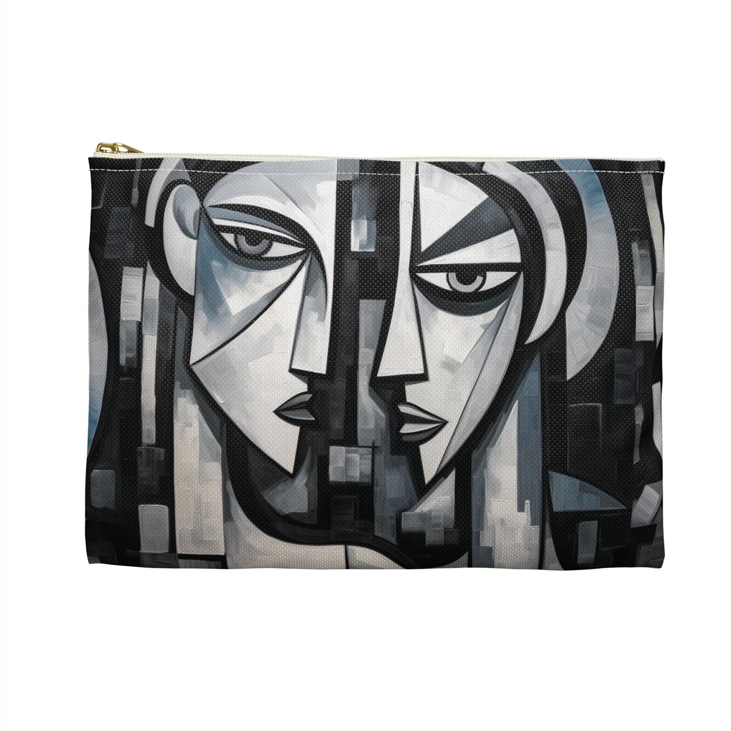 Cubist Paintings Accessory Pouch: Captivating Brush Strokes