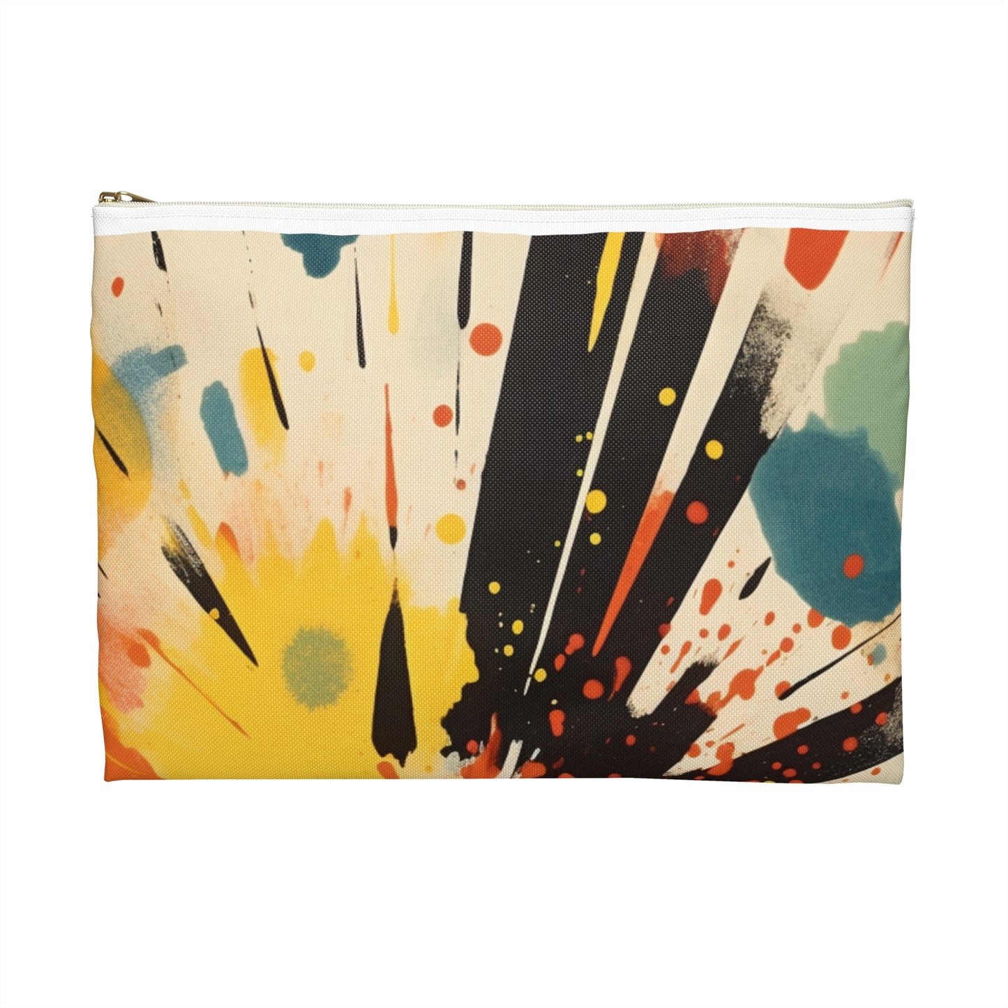 Cosmic Fusion: Abstract Art Accessory Pouch