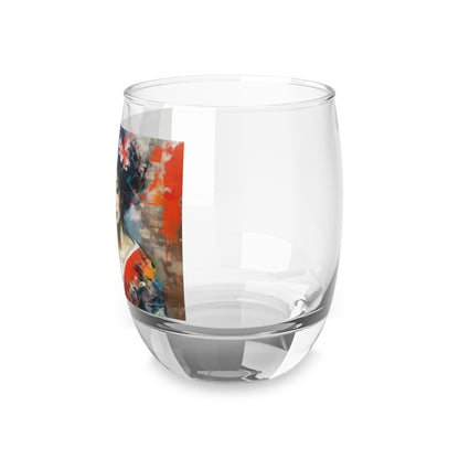 Whiskey Glass with Geisha Art: Sip in Style with Japanese Artistic Flair