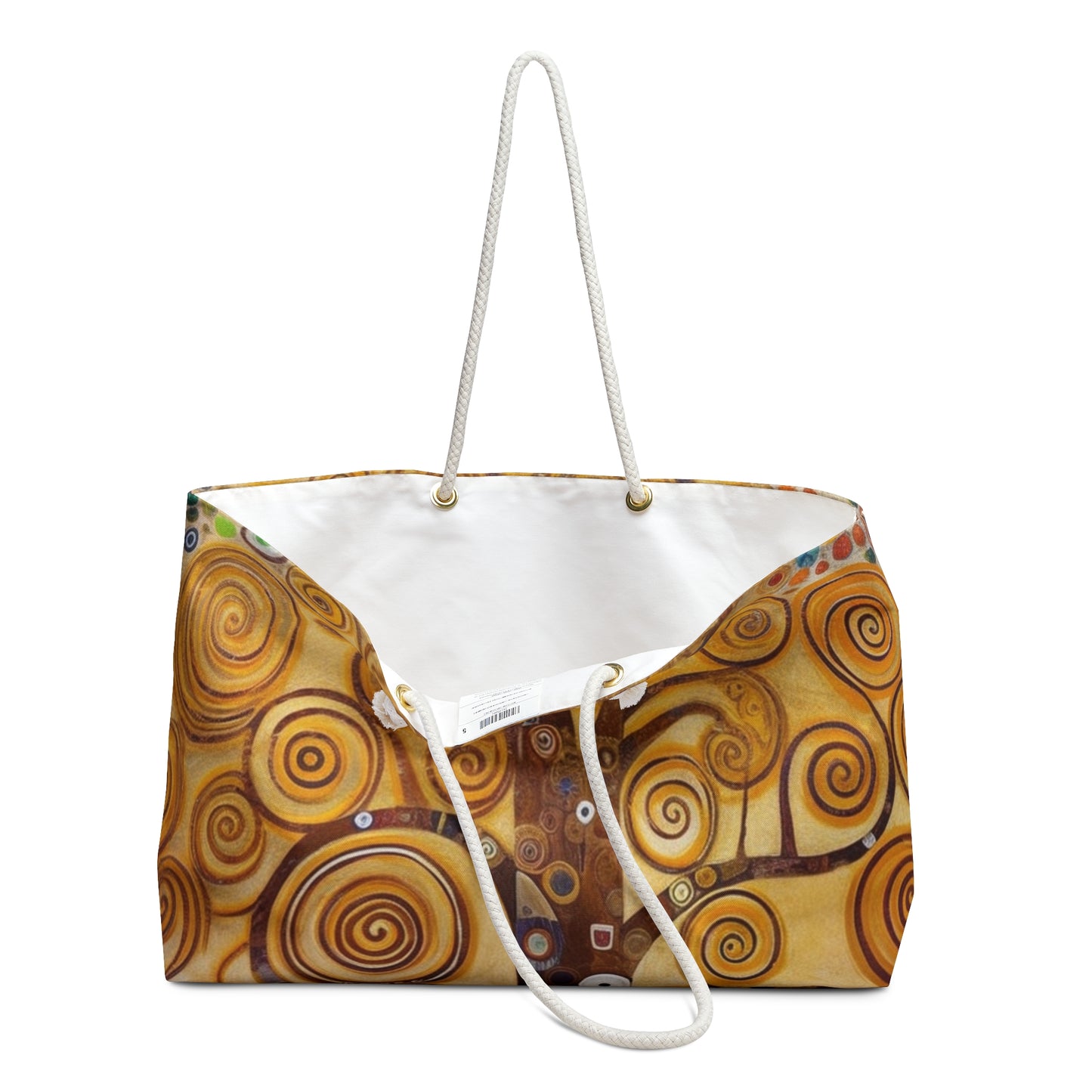 Captivating Artistry: The Tree of Life Weekender Bag, Inspired by Gustav Klimt's Timeless Masterpiece