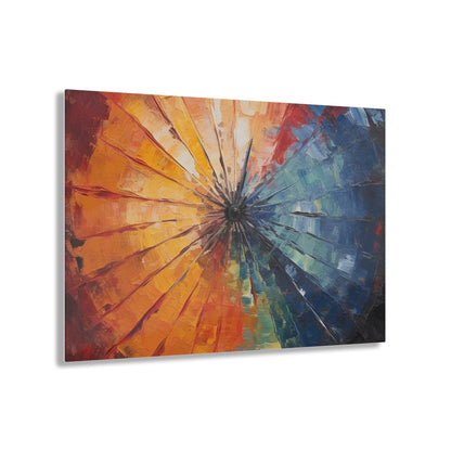 Abstract Art Acrylic Prints: Japanese Umbrella, A Reflection of Creativity