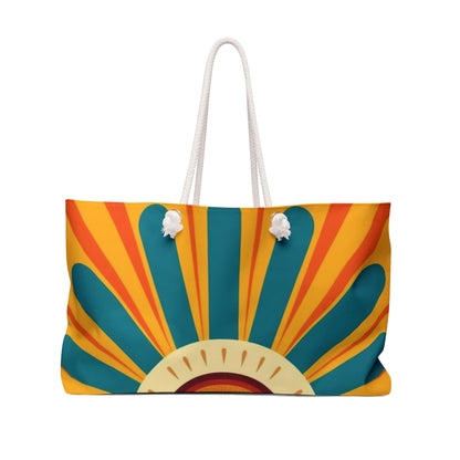 Atomic Age Sunshine: Midcentury Modern Sun Weekender Bag