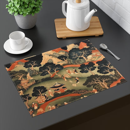 Tapestry Treasures: Japanese-inspired Placemat for Art Lovers