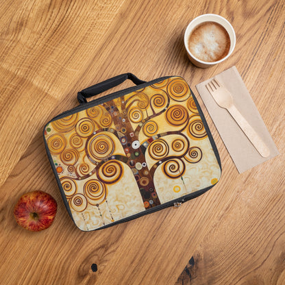 Captivating Artistry: The Tree of Life Lunch Bag, Inspired by Gustav Klimt's Timeless Masterpiece