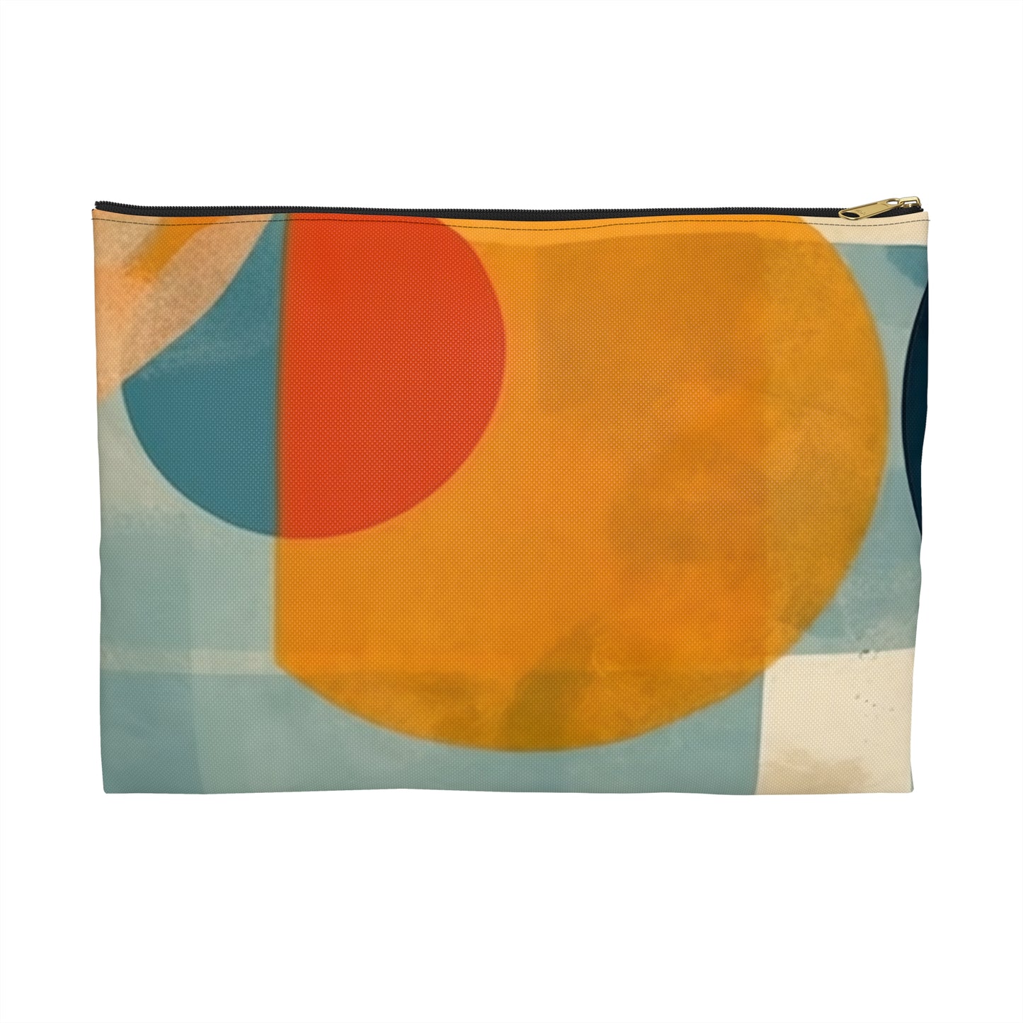 Midcentury Modern Geometric Art Accessory Pouch: Iconic Design and Versatile Storage Solution